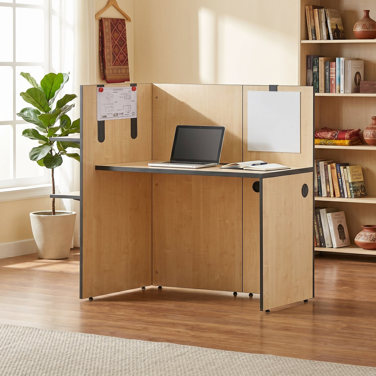 Featherlite office desk in a work-from-home study
