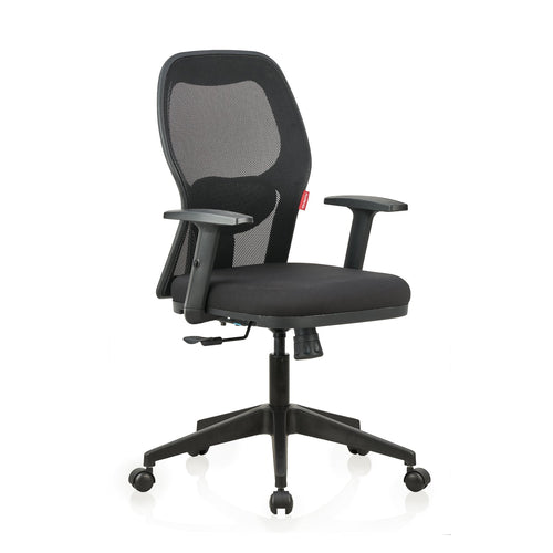 Featherlite Anatom Mesh Office Chair without Headrest (Black), view 1