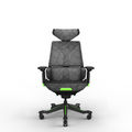 Featherlite Eclipse Game Chair with Headrest, without Footrest (Green+Purple), view 1