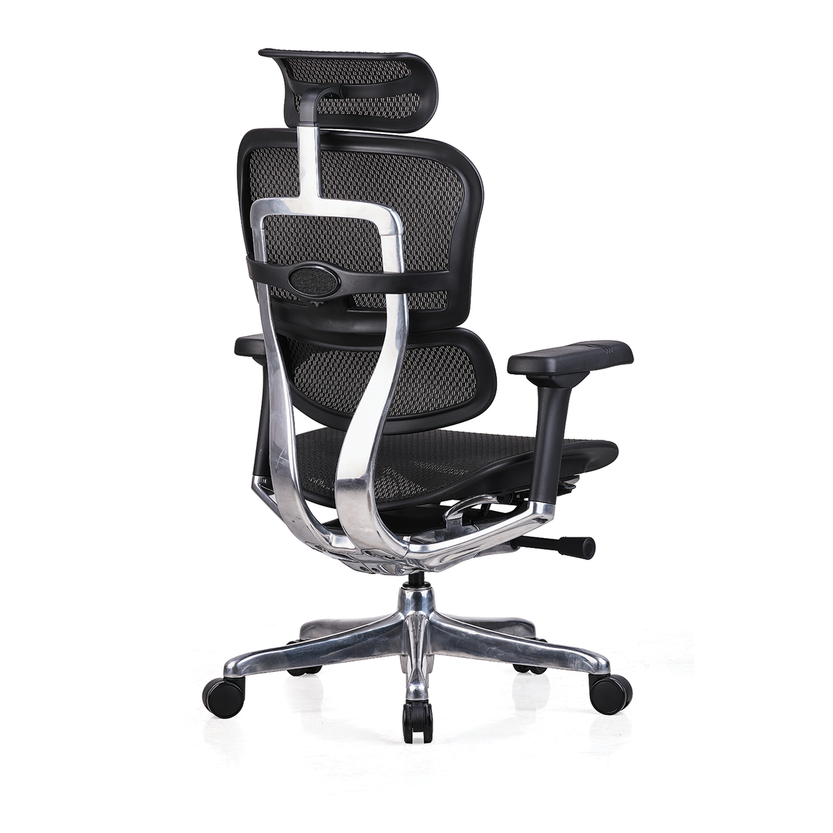 Featherlite Pinnacle Mesh Office Chair with Headrest (Black)