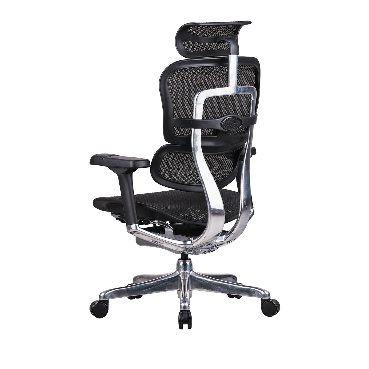 Featherlite Pinnacle Mesh Office Chair with Headrest (Black)