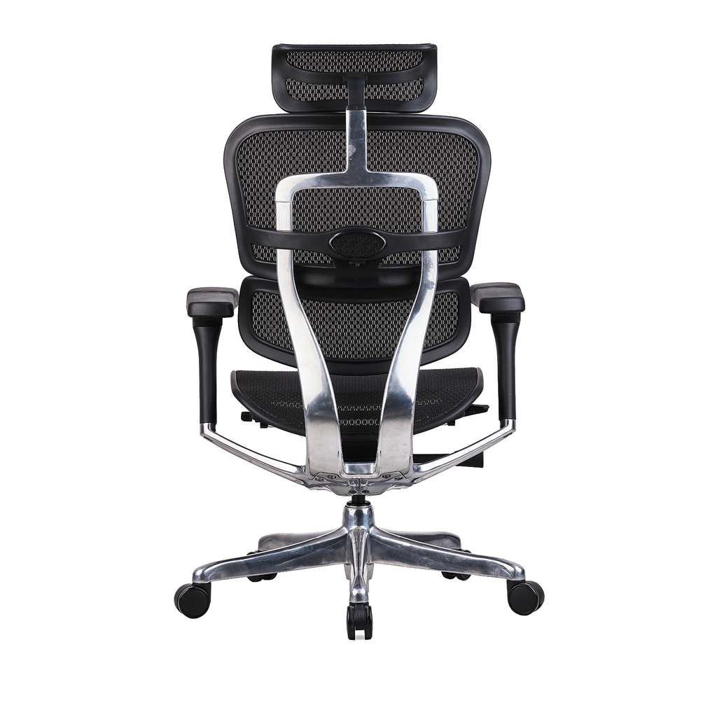 Featherlite Pinnacle Mesh Office Chair with Headrest (Black)