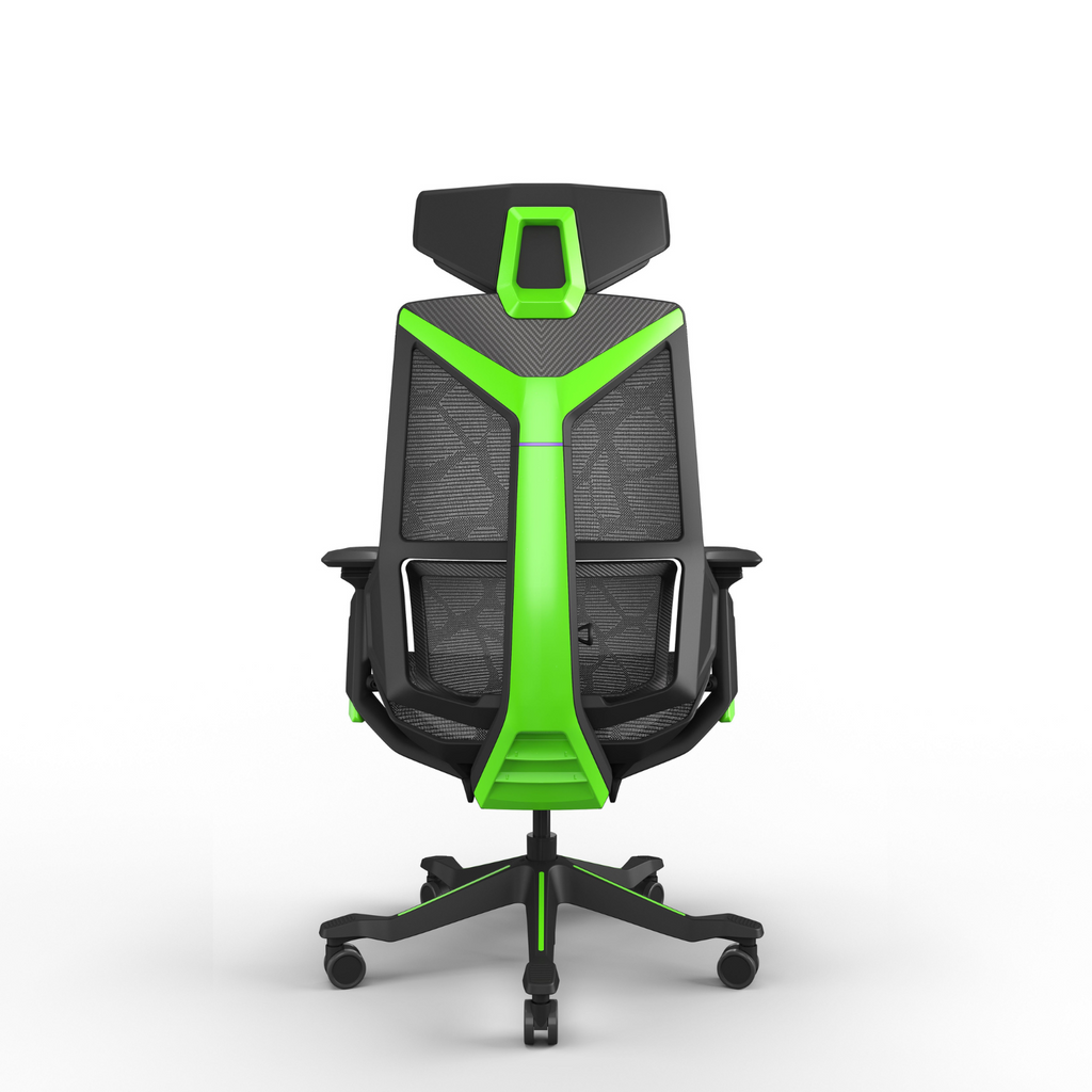 Featherlite Eclipse Game Chair with Headrest, without Footrest (Green+Purple), view 5