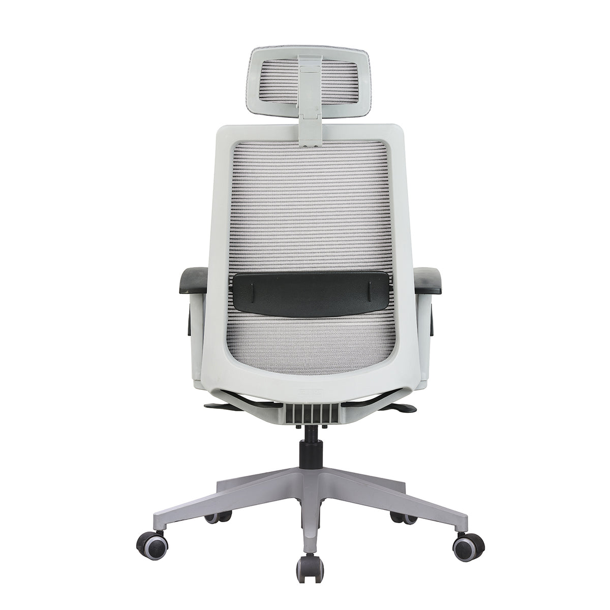 Featherlite Amaze High Back Mesh Chair, Grey, Nylon Base, view 5