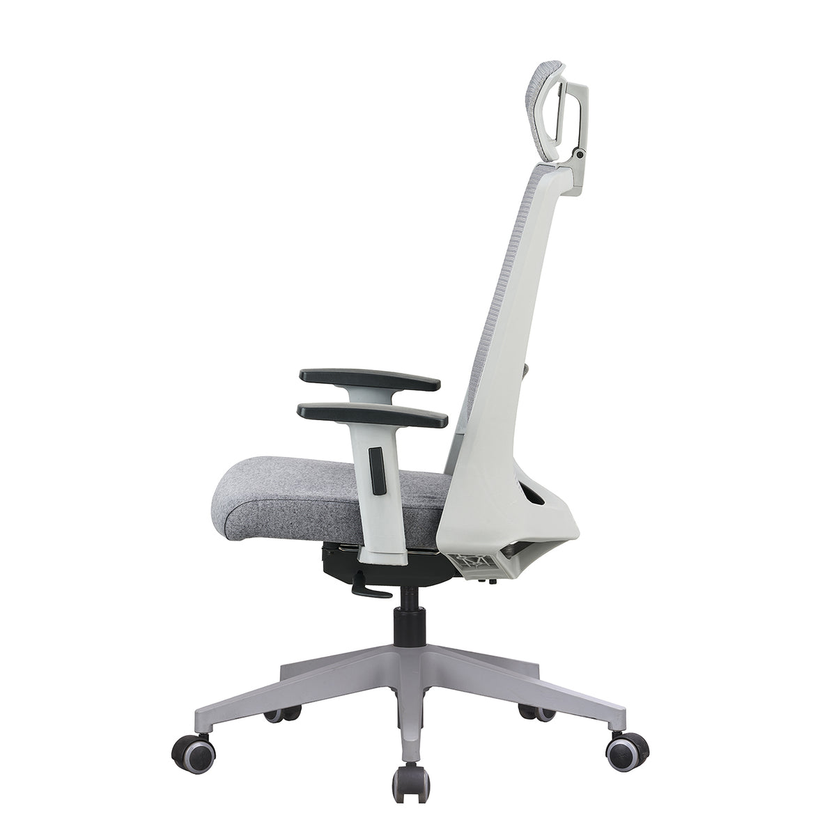 Featherlite Amaze High Back Mesh Chair, Grey, Nylon Base, view 6