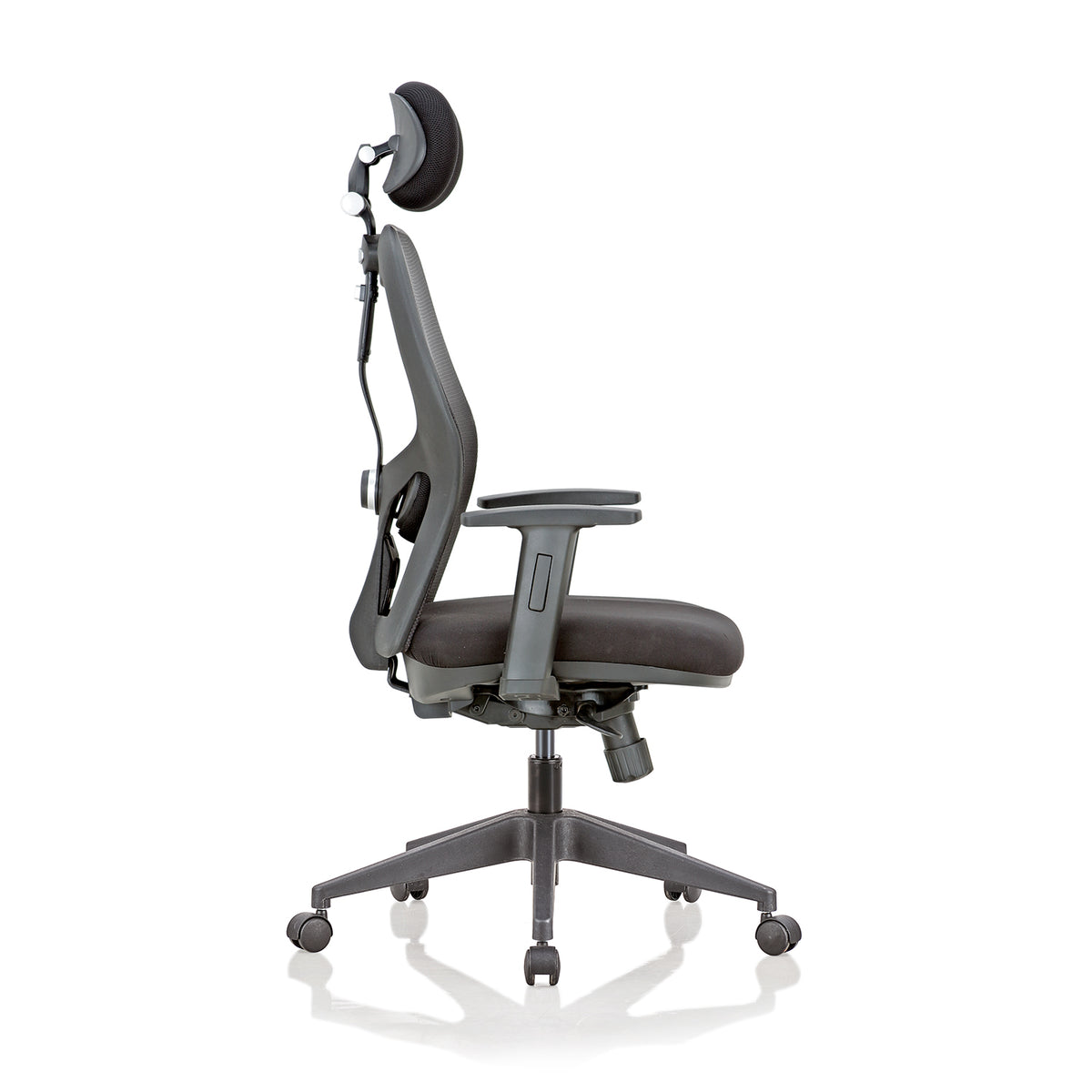 Featherlite Anatom Mesh Office Chair with Headrest (Black), view 2