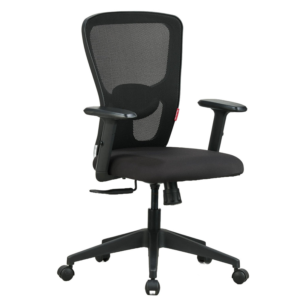 Featherlite Astro Mesh Office Chair without Headrest (Black), view 1