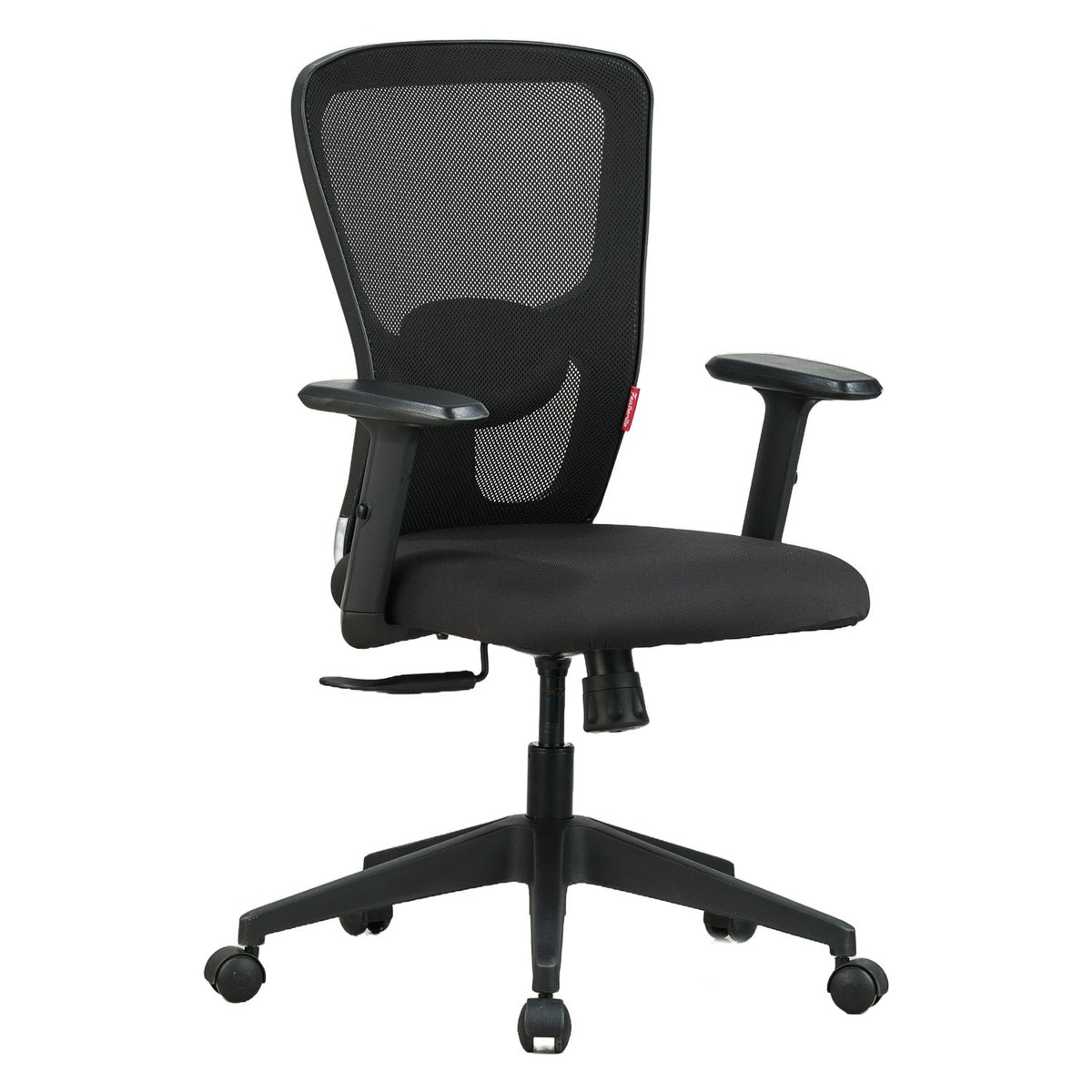 Featherlite Astro Mesh Office Chair without Headrest (Black), view 1