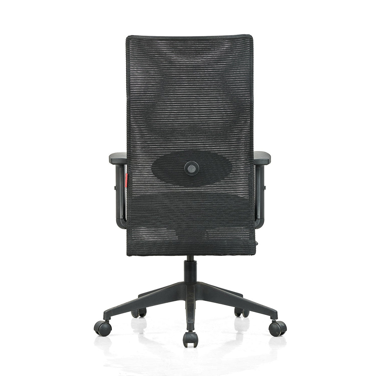 Featherlite Contact High Back Mesh Chair with Single Lock Synchro Mechanism & Adjustable Lumbar Support(Black)