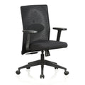 Featherlite Contact Medium Back Mesh Office Chair (Black), view 1