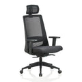 Featherlite Amaze Mesh Office Chair with Headrest (Black), view 1