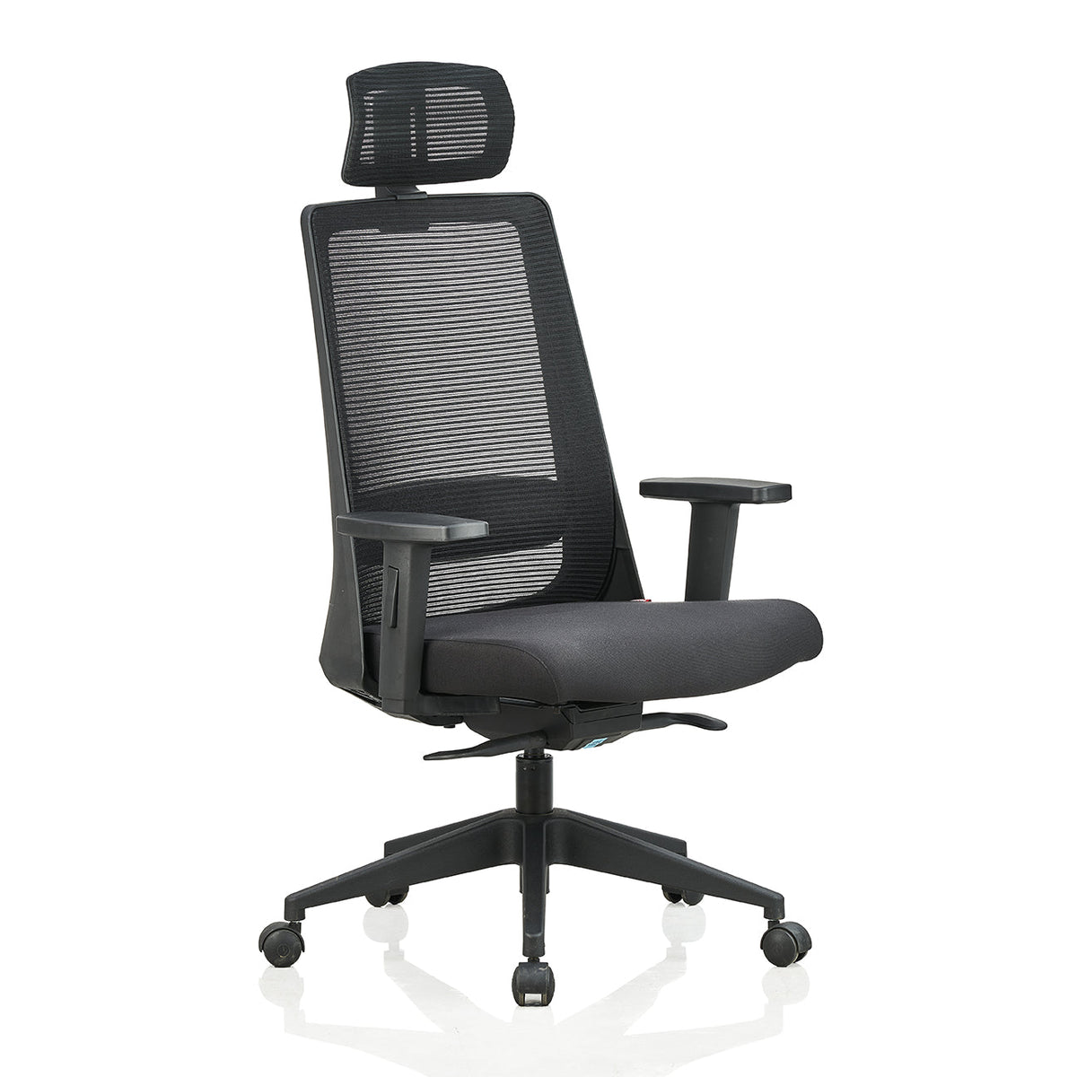 Featherlite Amaze Mesh Office Chair with Headrest (Black), view 1