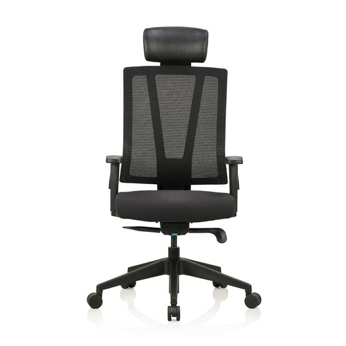 Featherlite Enzo High Back Mesh Chair with Magnaflex System for Stable Lower Back Support & Self Calibrate Multilock Mechanism
