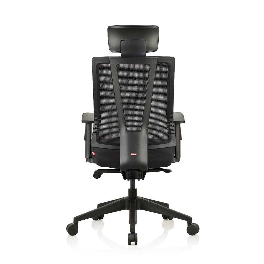 Featherlite Enzo High Back Mesh Chair with Magnaflex System for Stable Lower Back Support & Self Calibrate Multilock Mechanism