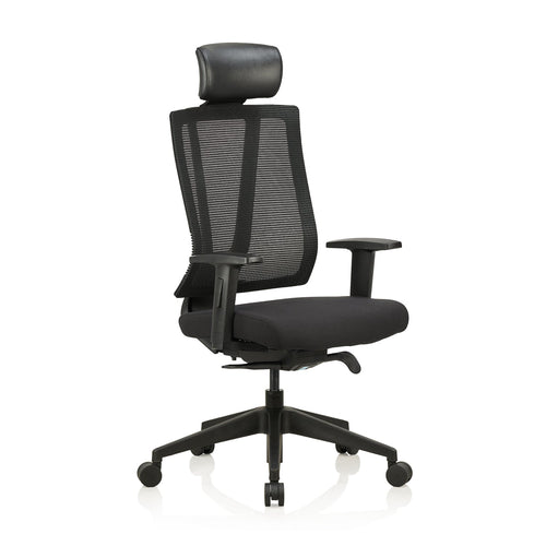 Featherlite Enzo Mesh Office Chair with Headrest, view 1