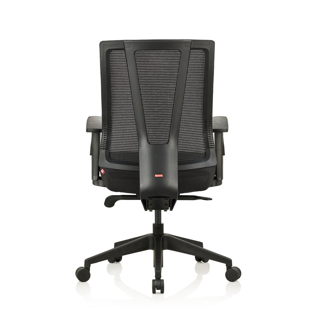 Featherlite Enzo Medium Back Mesh Chair with Magnaflex System for Stable Lower Back Support & Self Calibrate Multilock Mechanism