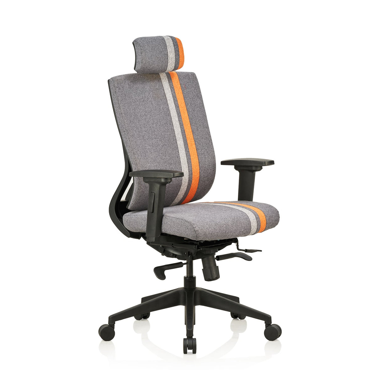 Featherlite Liberate Game Fabric Chair with Headrest (Orange), view 1