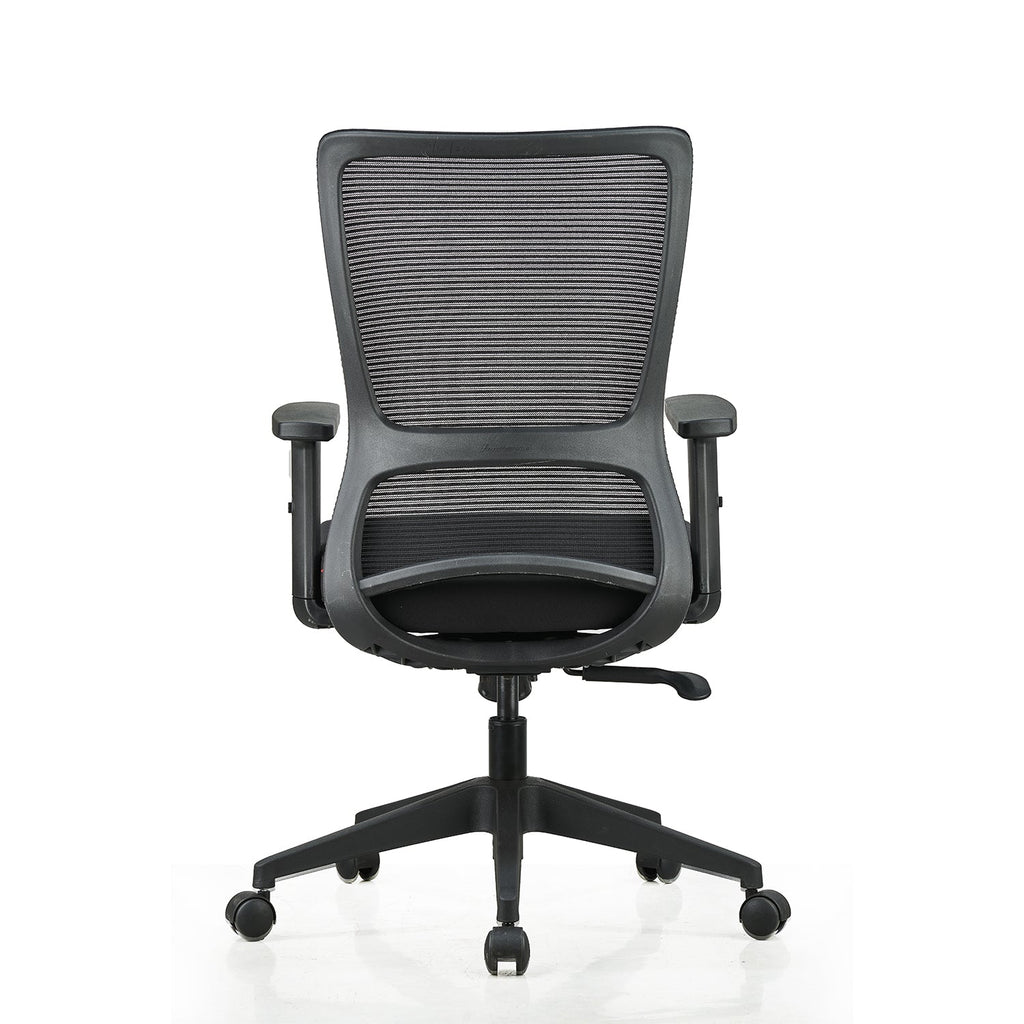 Featherlite Comet Medium Back Mesh Chair with Adjustable Arms