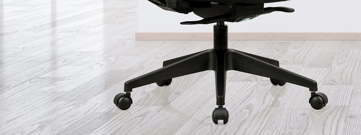 Glass-fibre-reinforced nylon 5-prong base