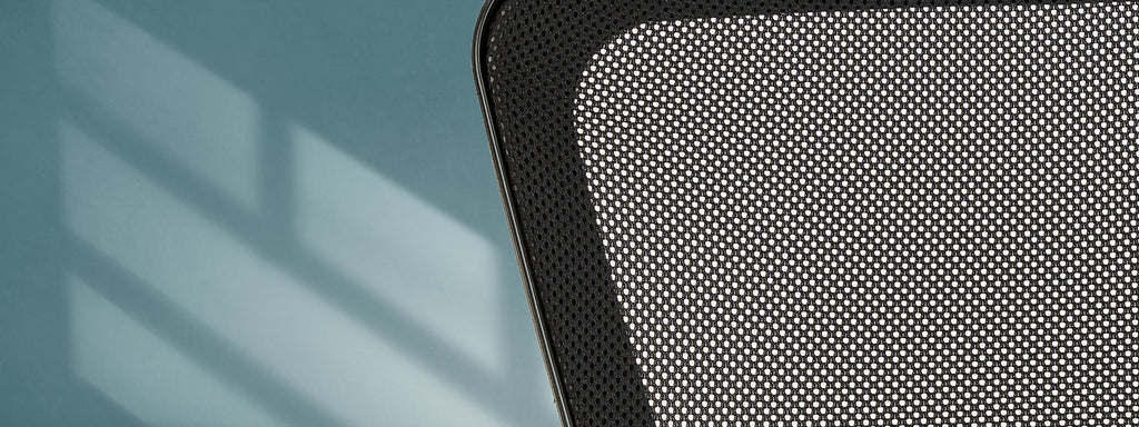 Mesh back detail with lumbar curve