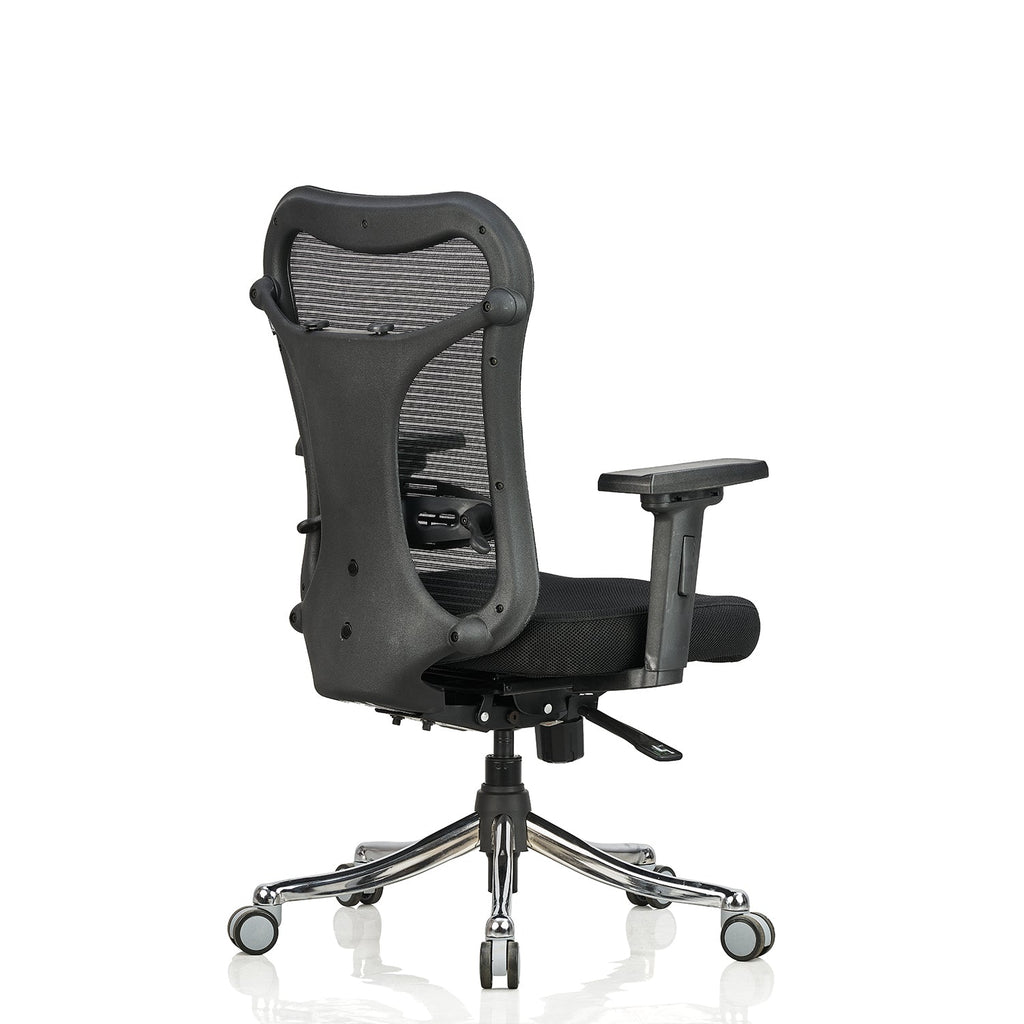 Featherlite Optima Medium Back Mesh Chair with Multilock Seat Sliding Mechanism & Three Way Adjustable Arms