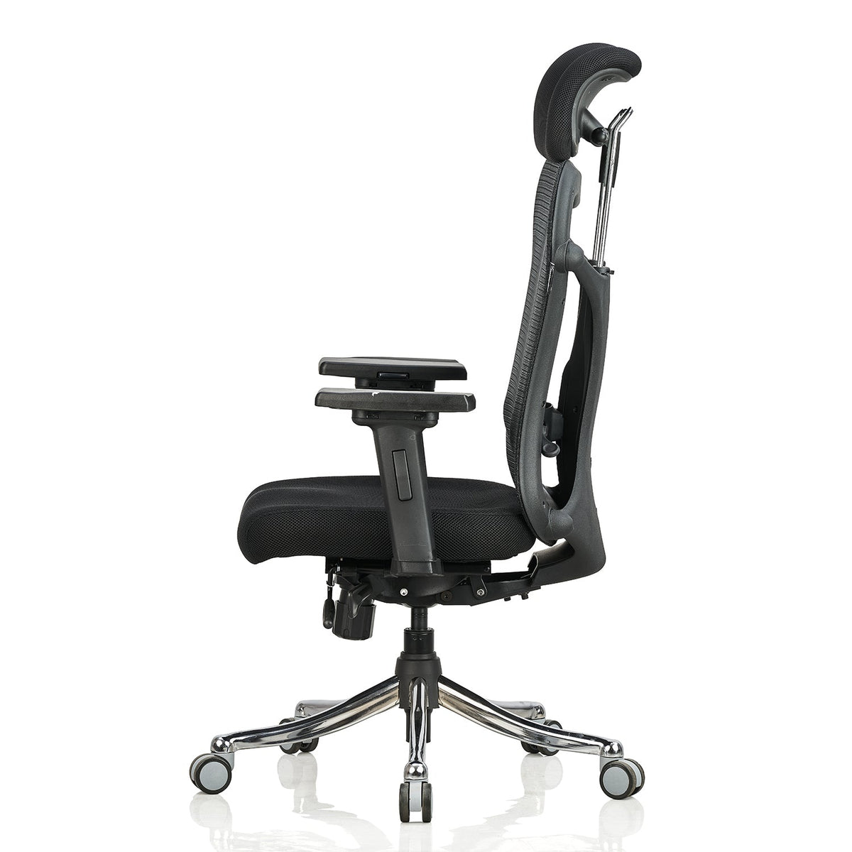 Featherlite Optima High Back Mesh Chair with Multilock Seat Sliding Mechanism & Three Way Adjustable Arms