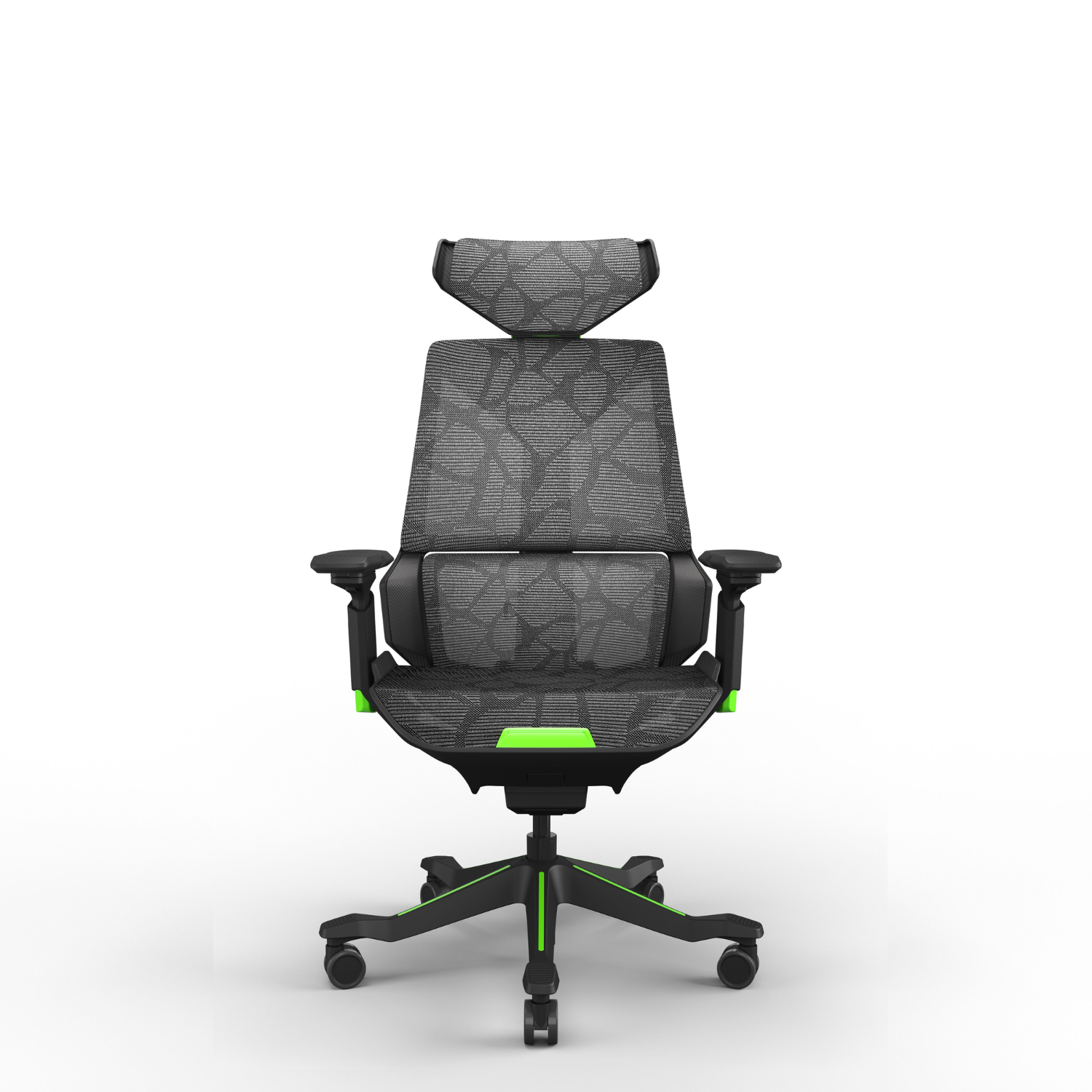 Featherlite Eclipse Game High Back Chair without Footrest (Green+Purple)
